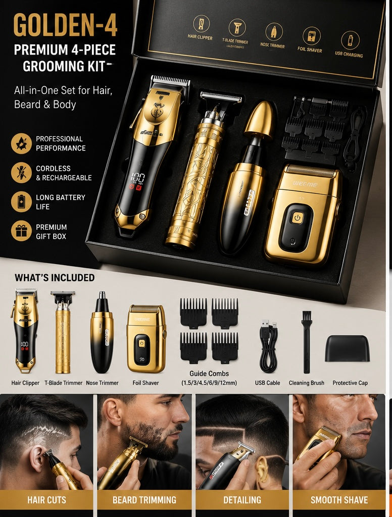 ProCut™ 3-in-1 Cordless Barber Grooming Kit